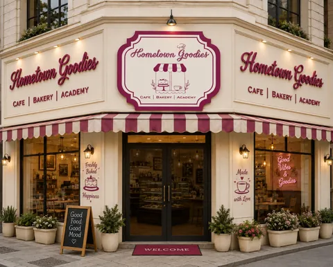 Hometown Goodies · Storefront branding