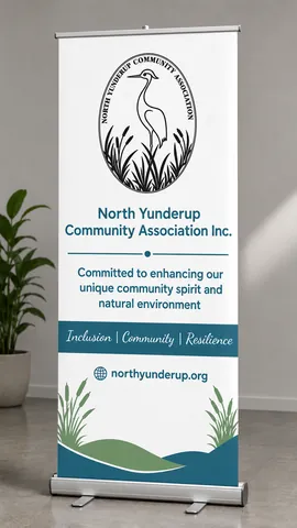 North Yunderup Community Association · Community roll-up banner