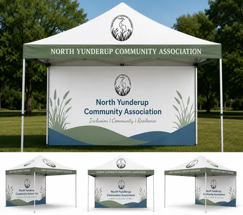 North Yunderup Community Association · Marquee & backdrop