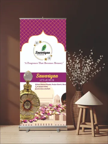 Sawariyaa Attar Hub · Fragrance roll-up banner